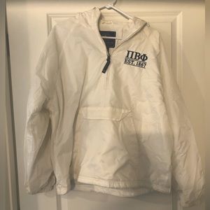Charles River Rain Coat Pullover PI BETA PHI White Size M